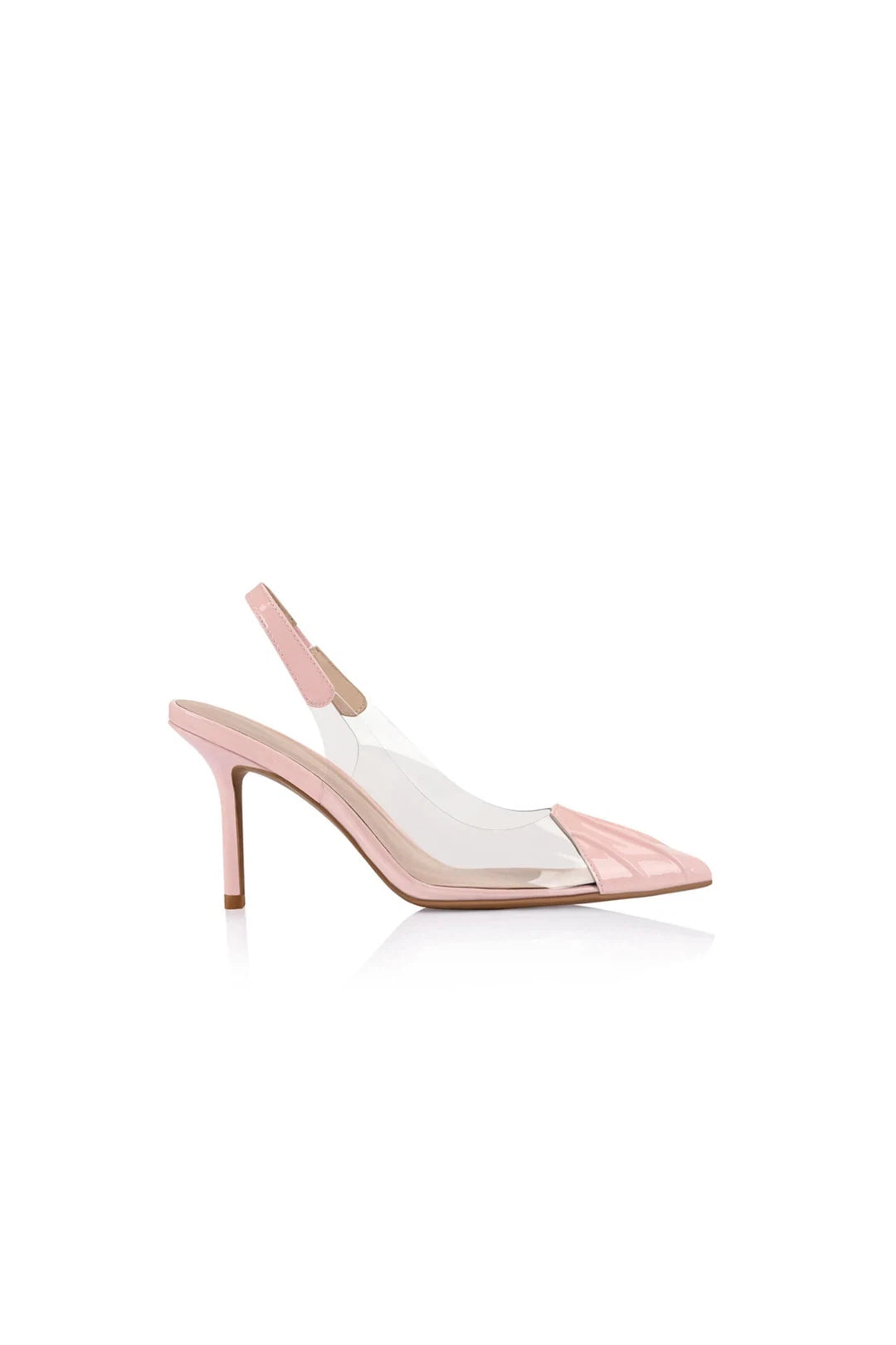 Remi Pump, Vinylite & blush Patent Leather