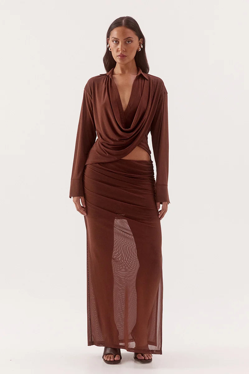 Selen skirt, mocha