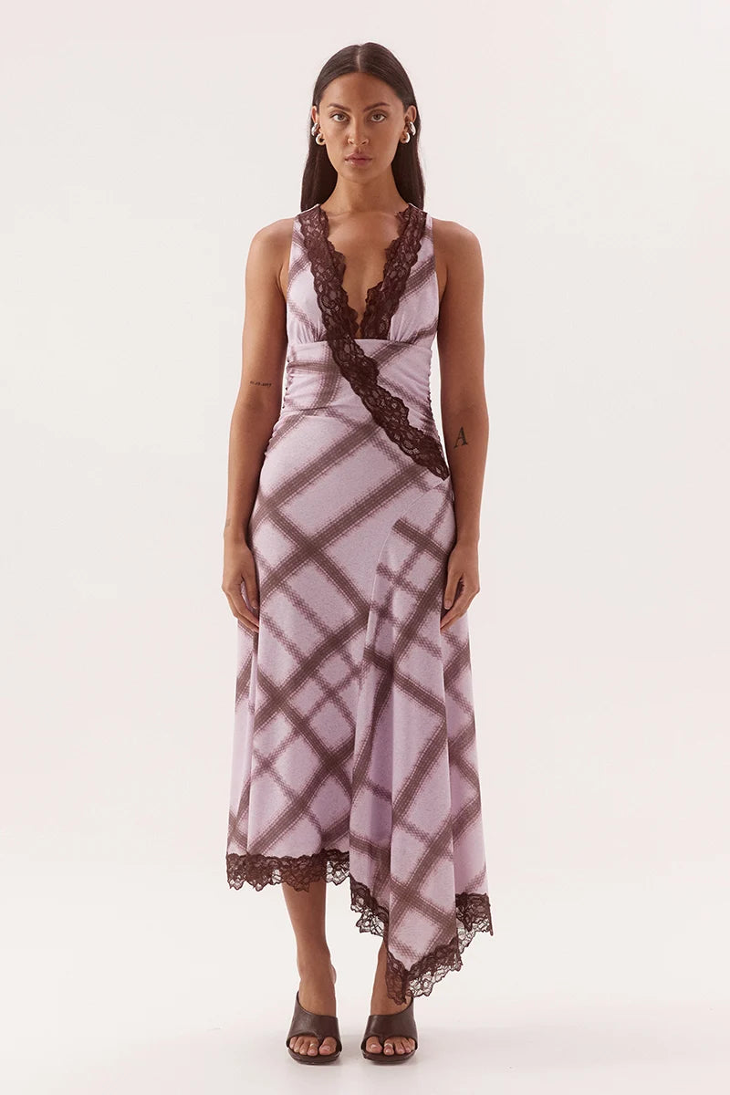 Ashti dress, plaid