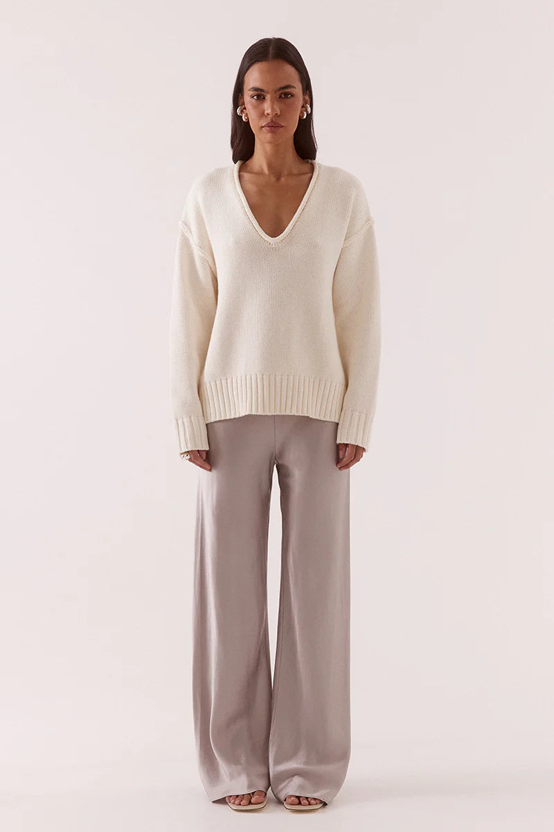 Blake bias pant, silver