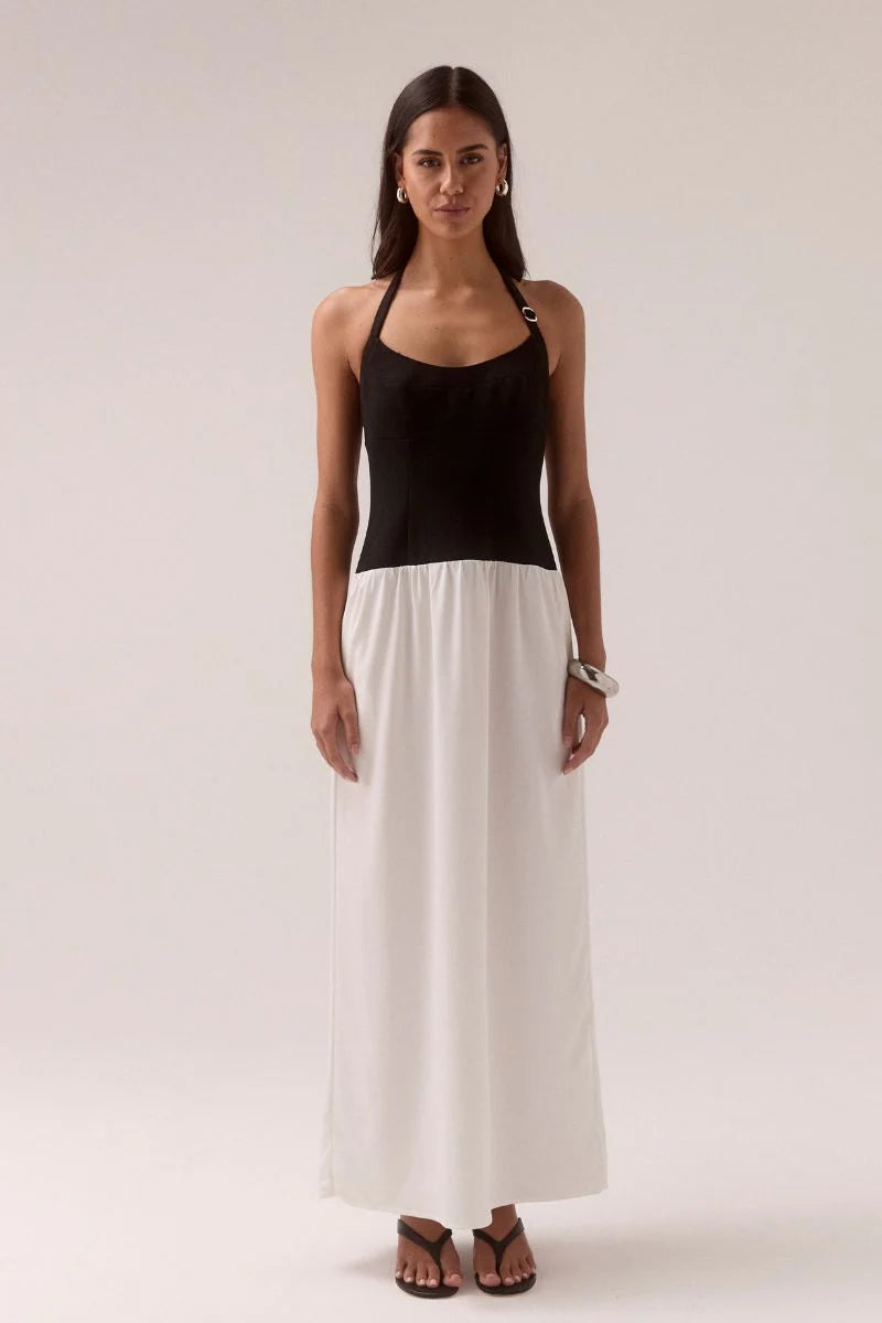 Demi dress, black/chalk
