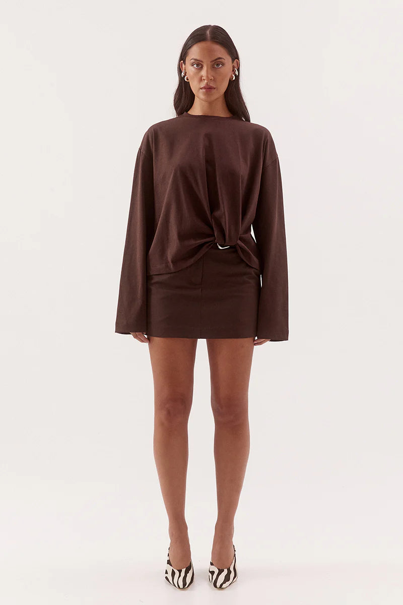 Izel longsleeve, espresso