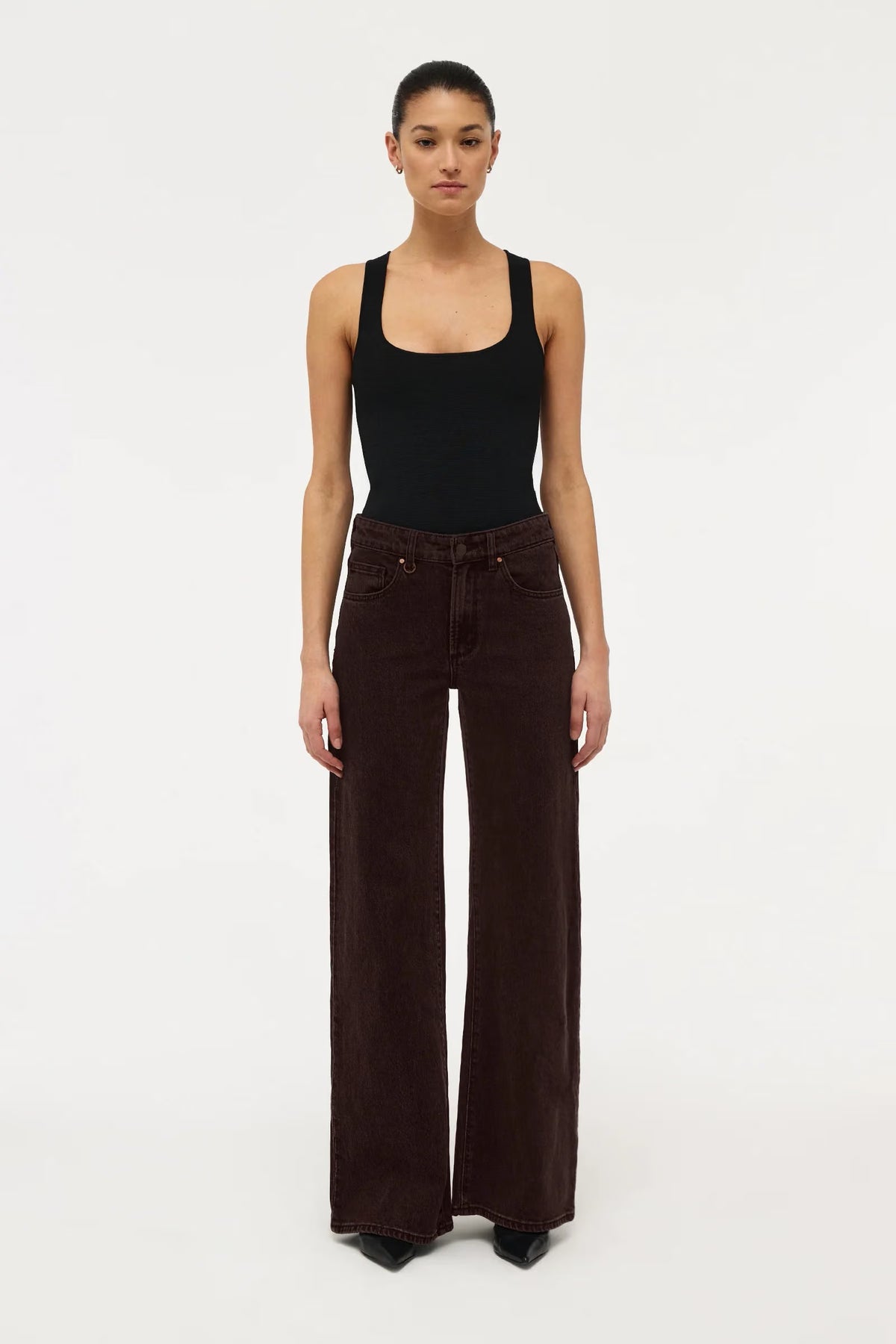 Eva wide jeans, sable