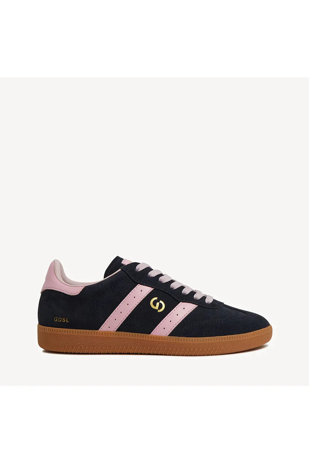 2001 parallel sneaker, navy/pink