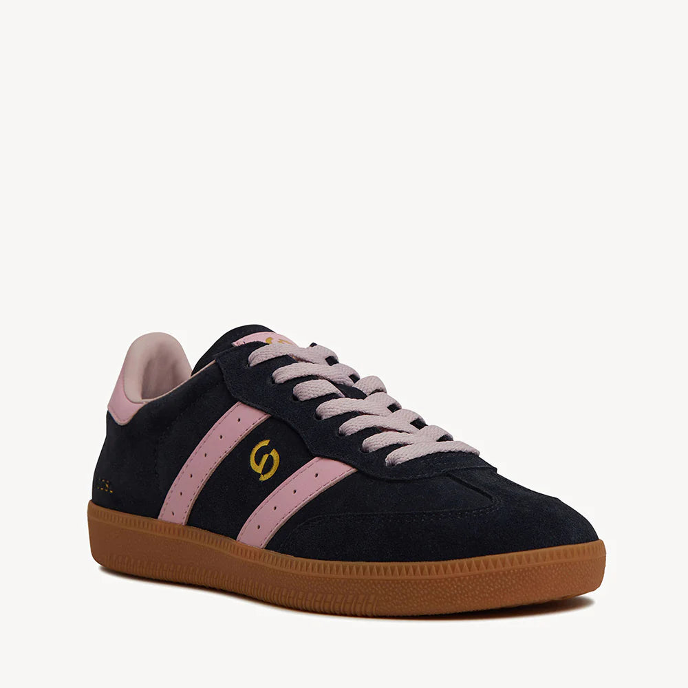 2001 parallel sneaker, navy/pink