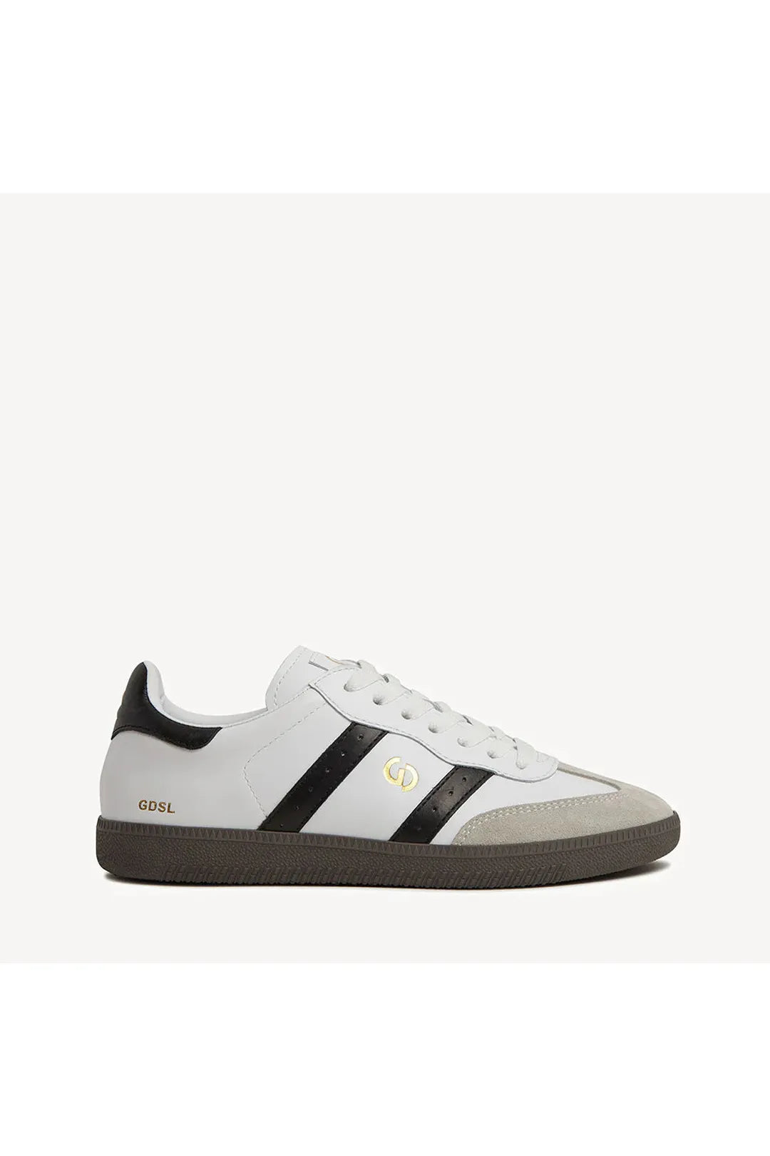 2001 parallel sneaker, white/black
