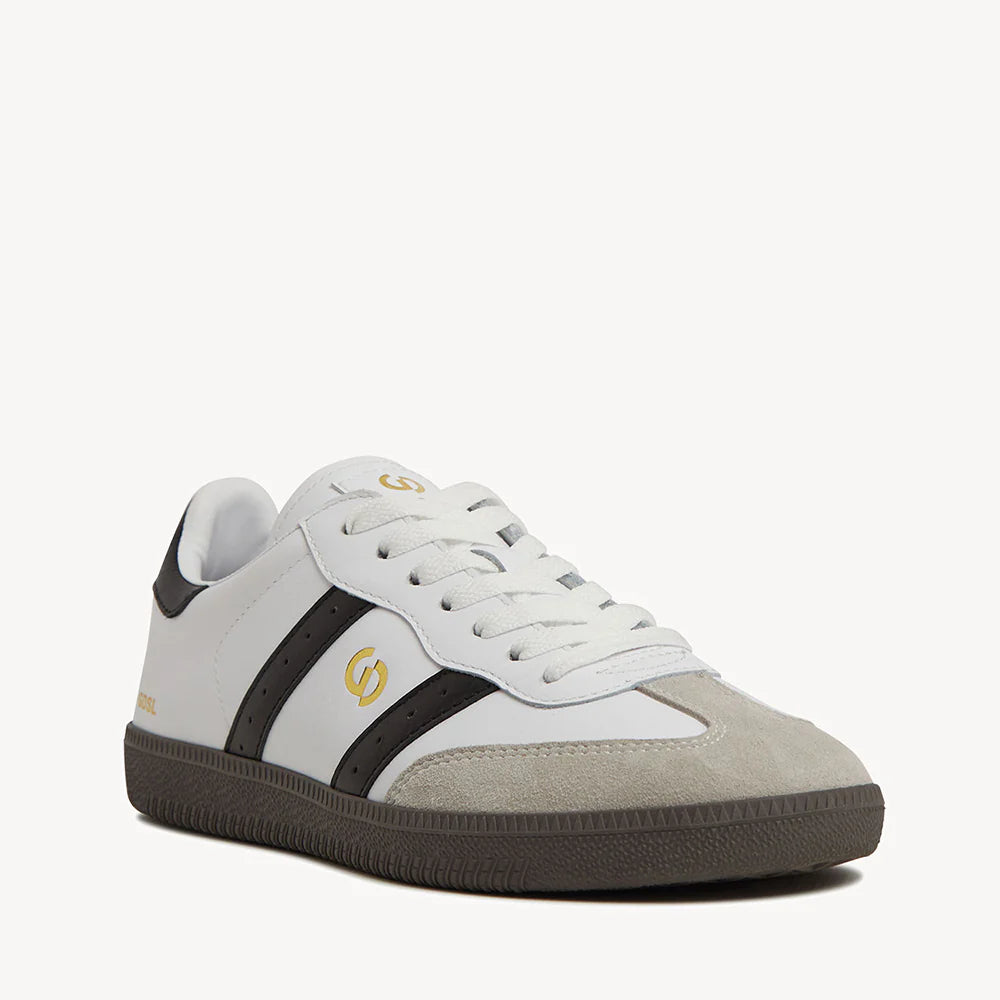 2001 parallel sneaker, white/black