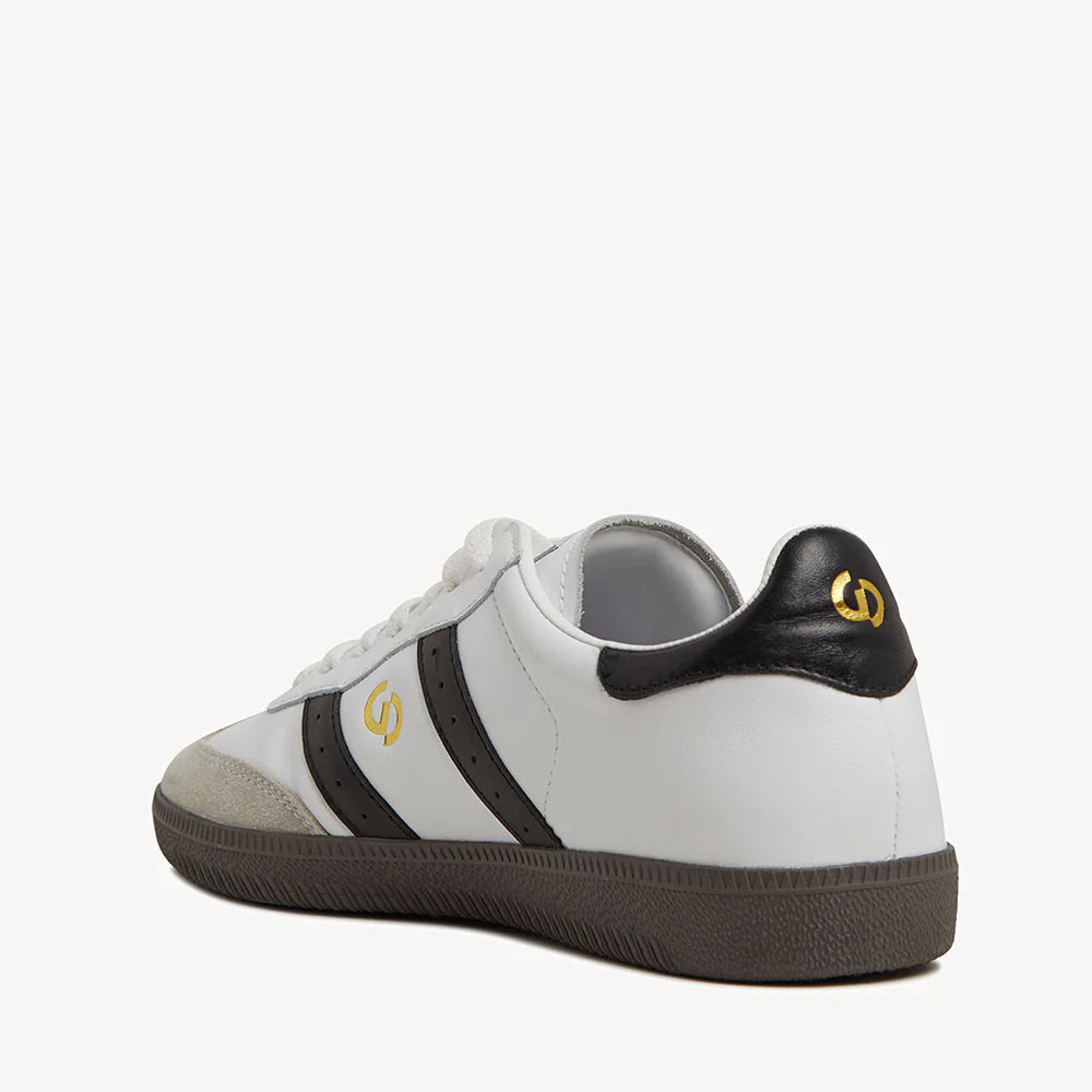 2001 parallel sneaker, white/black