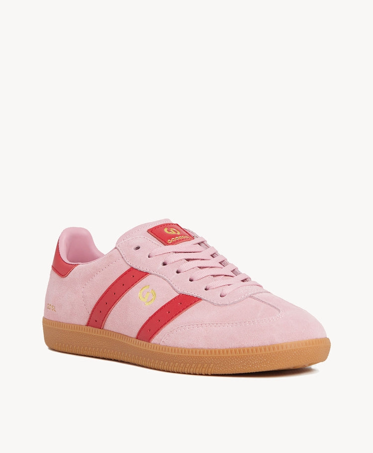 2001 parallel sneaker, pink/red