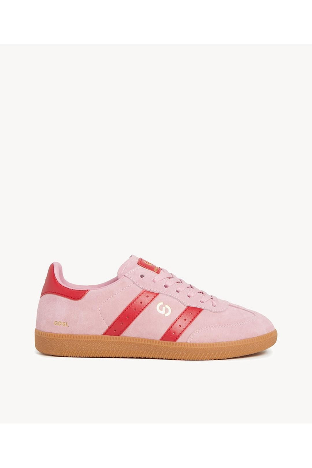 2001 parallel sneaker, pink/red