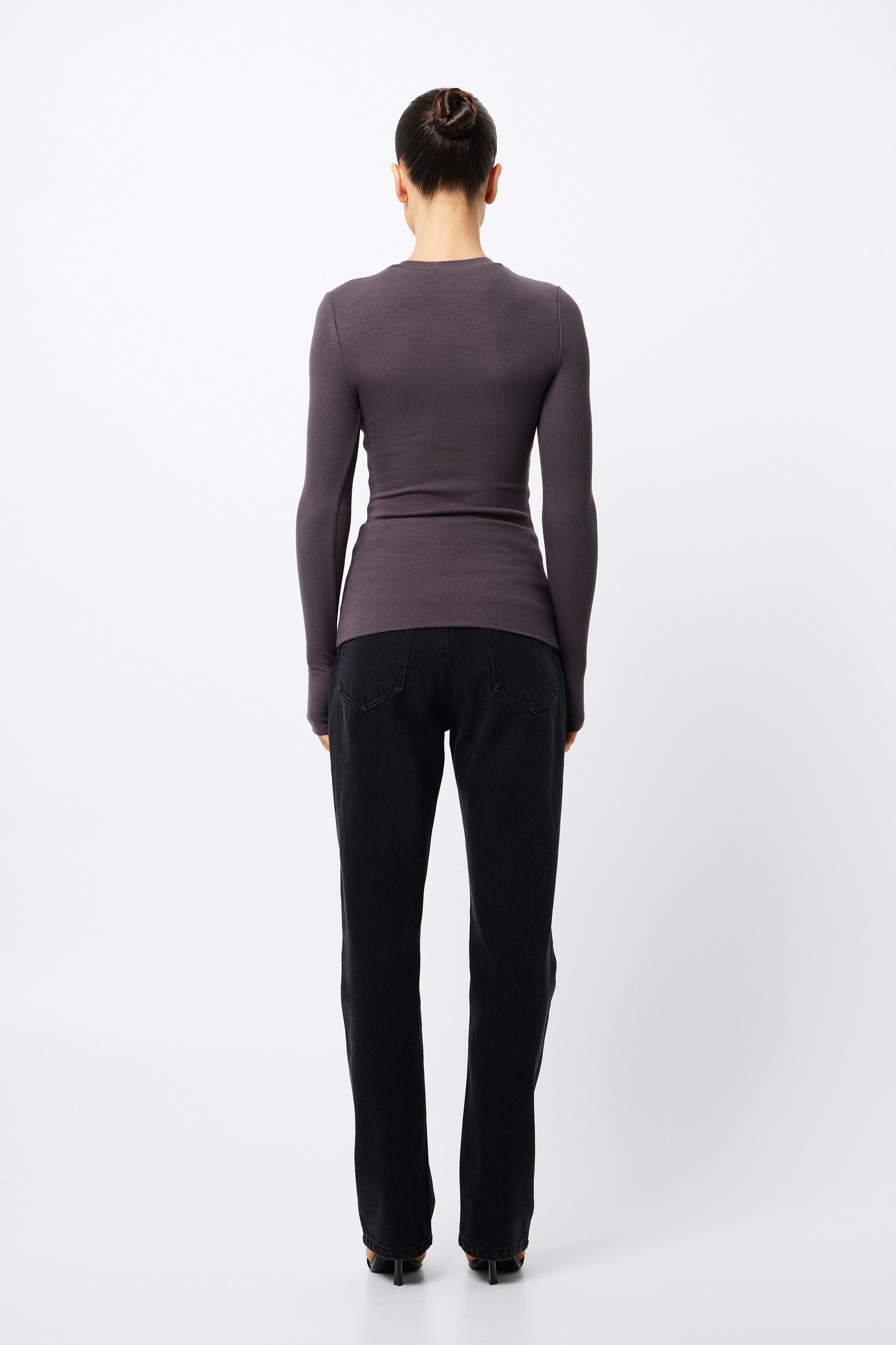 brooklyn top, charcoal