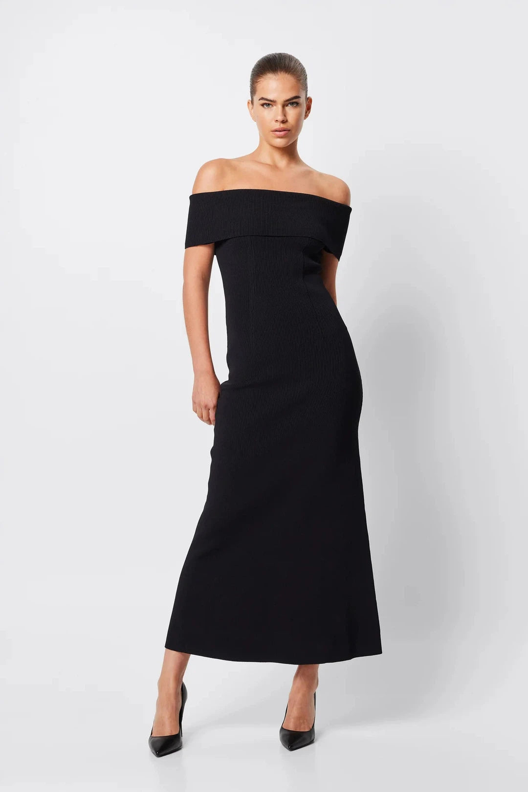 Monaco Off Shoulder Dress, black