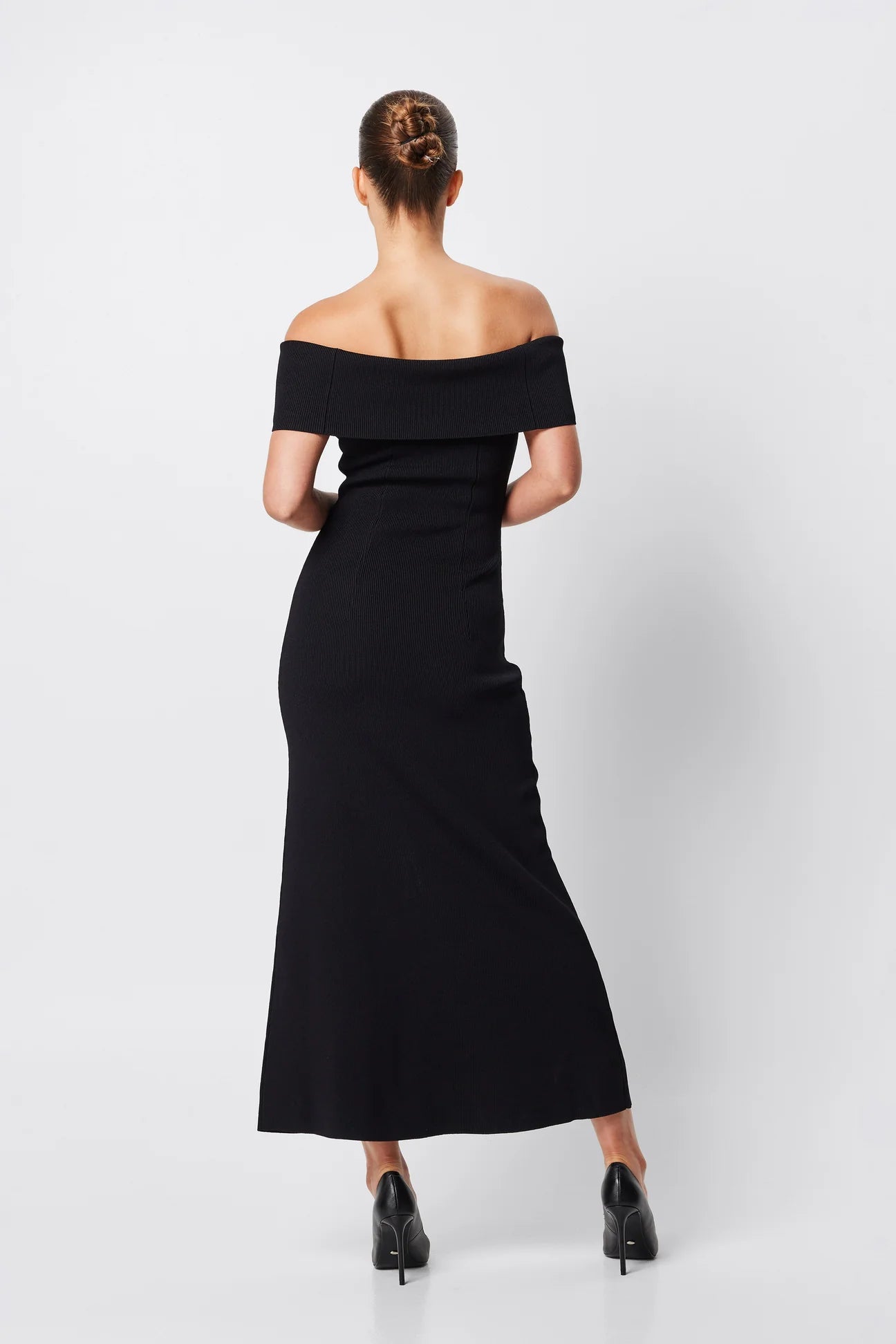 Monaco Off Shoulder Dress, black