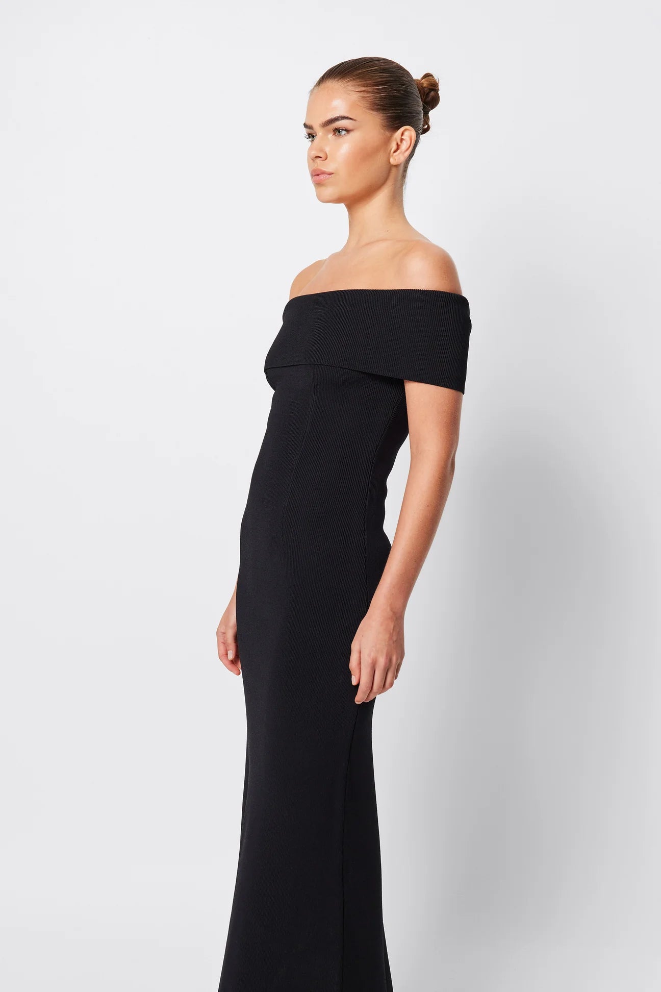 Monaco Off Shoulder Dress, black