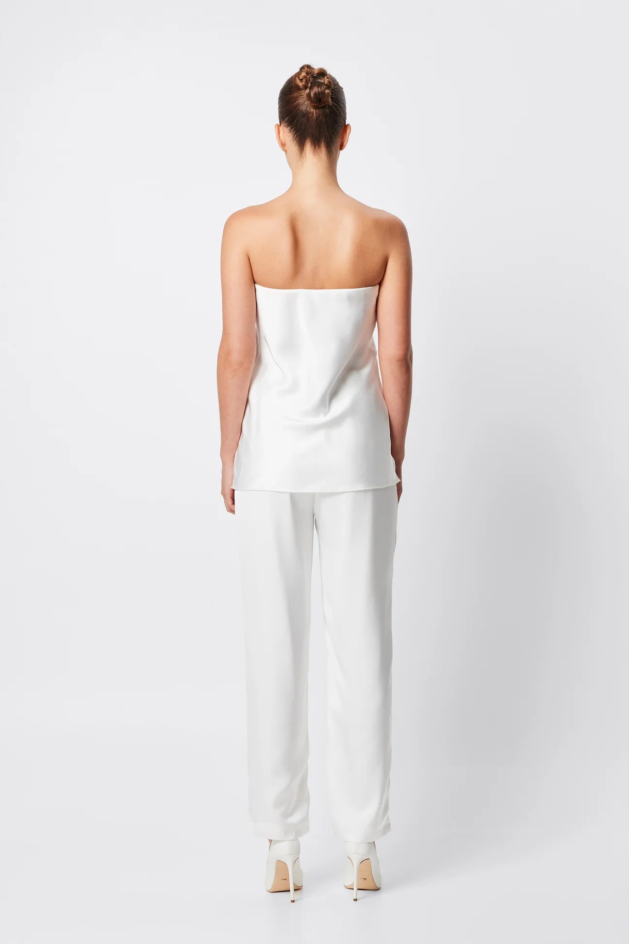 toulouse strapless top, white