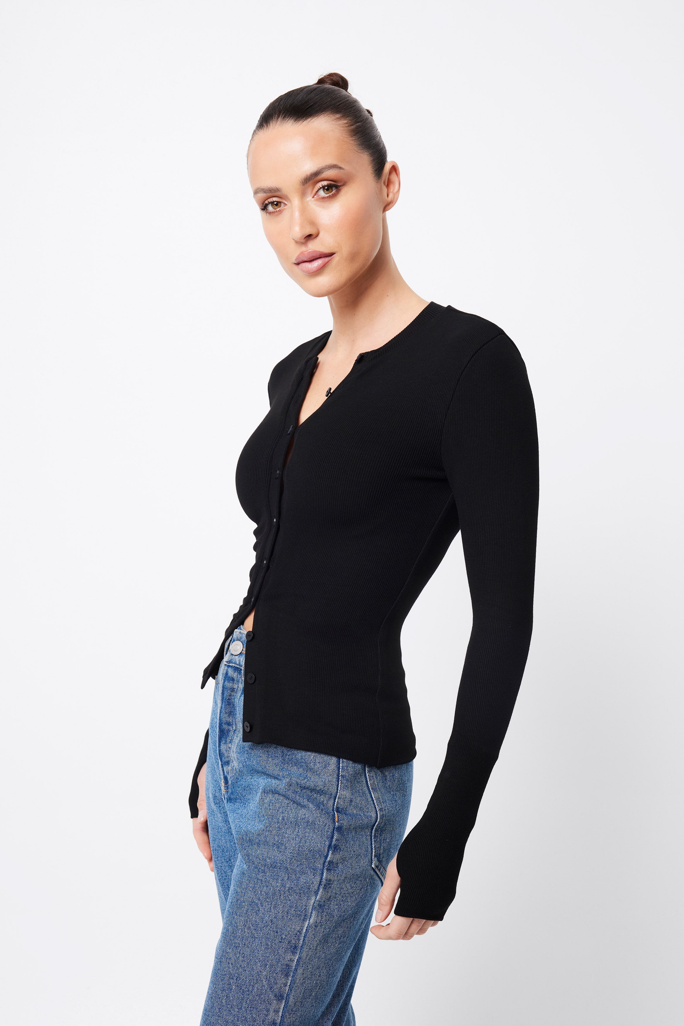 Lyon cardigan, black