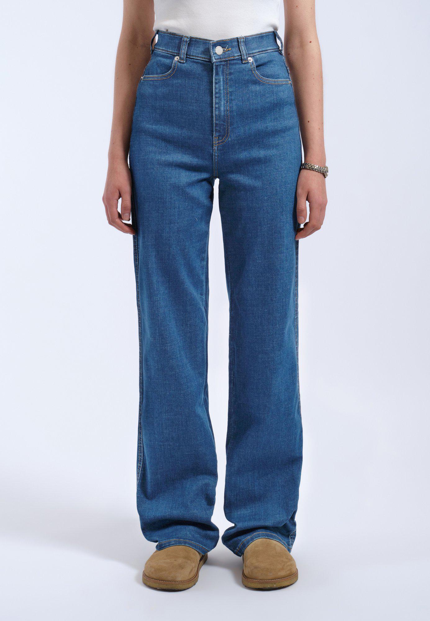 Moxy straight jeans, plain mid vale