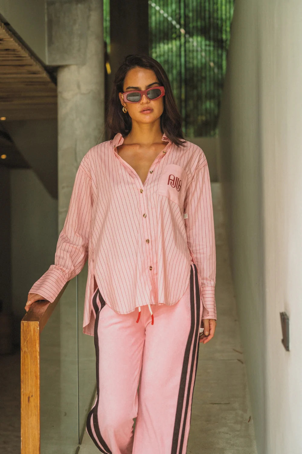 Aj terry pant, candy pink