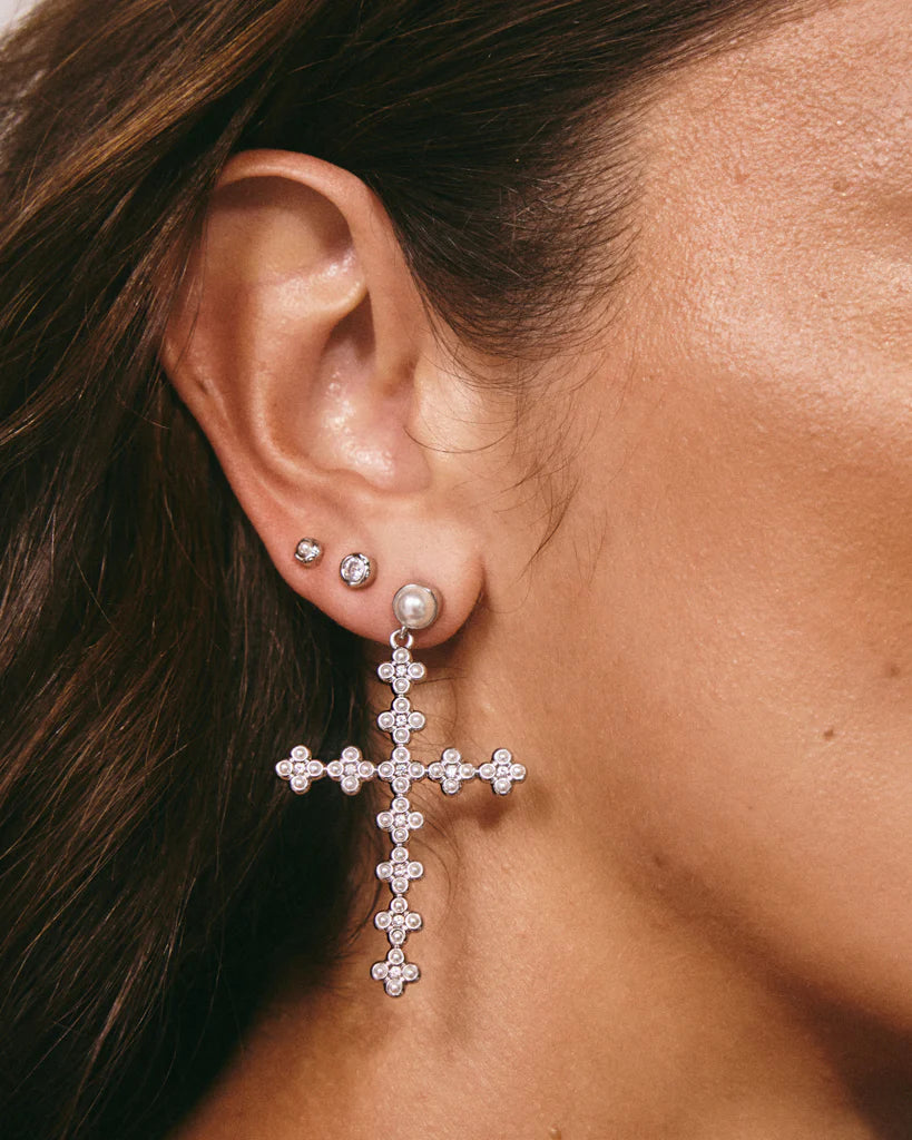 The eclectic studs set, silver