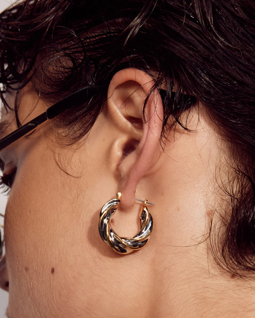 Perry two tone hoops