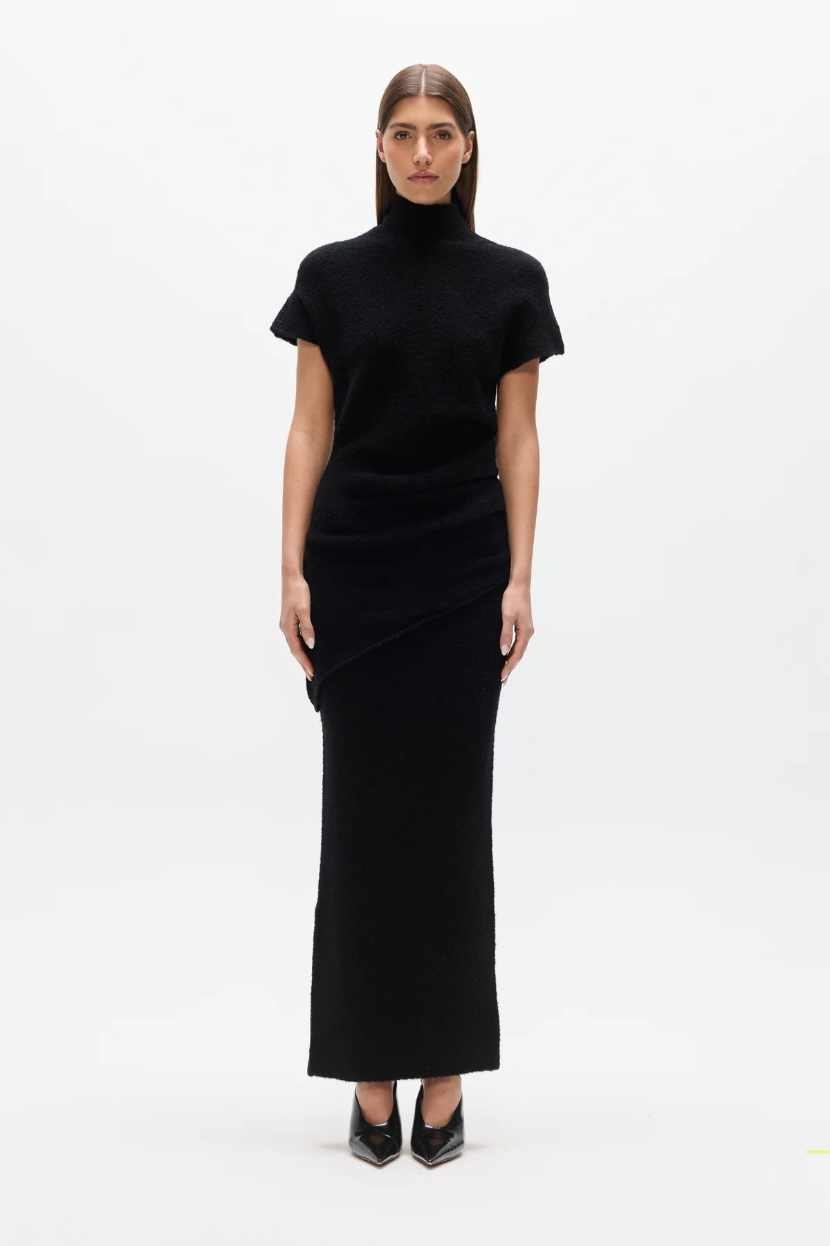 Evren knit top, black