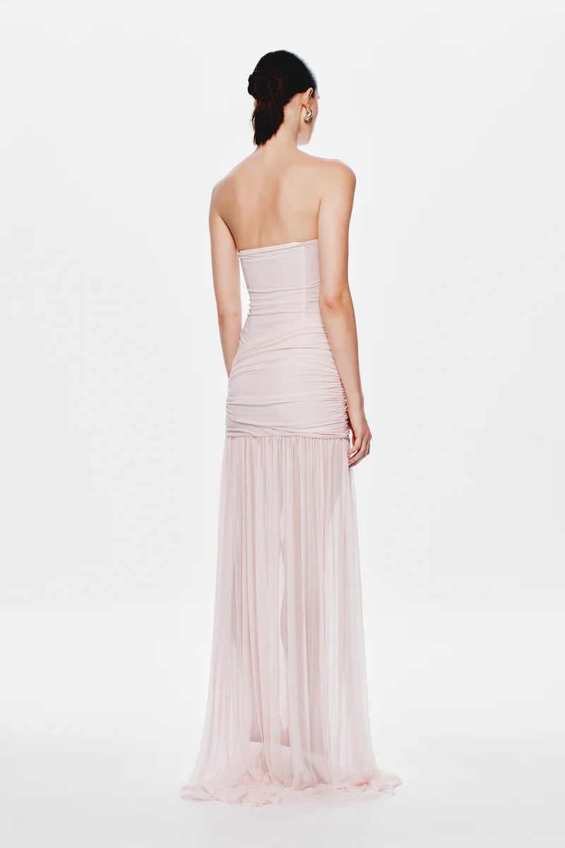 Ember wrapped dress, dusty pink