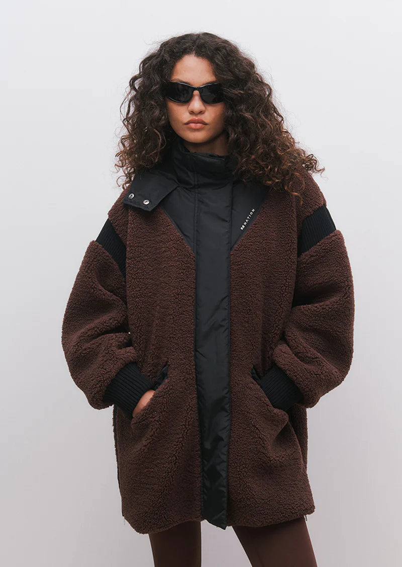 District jacket, mahogany