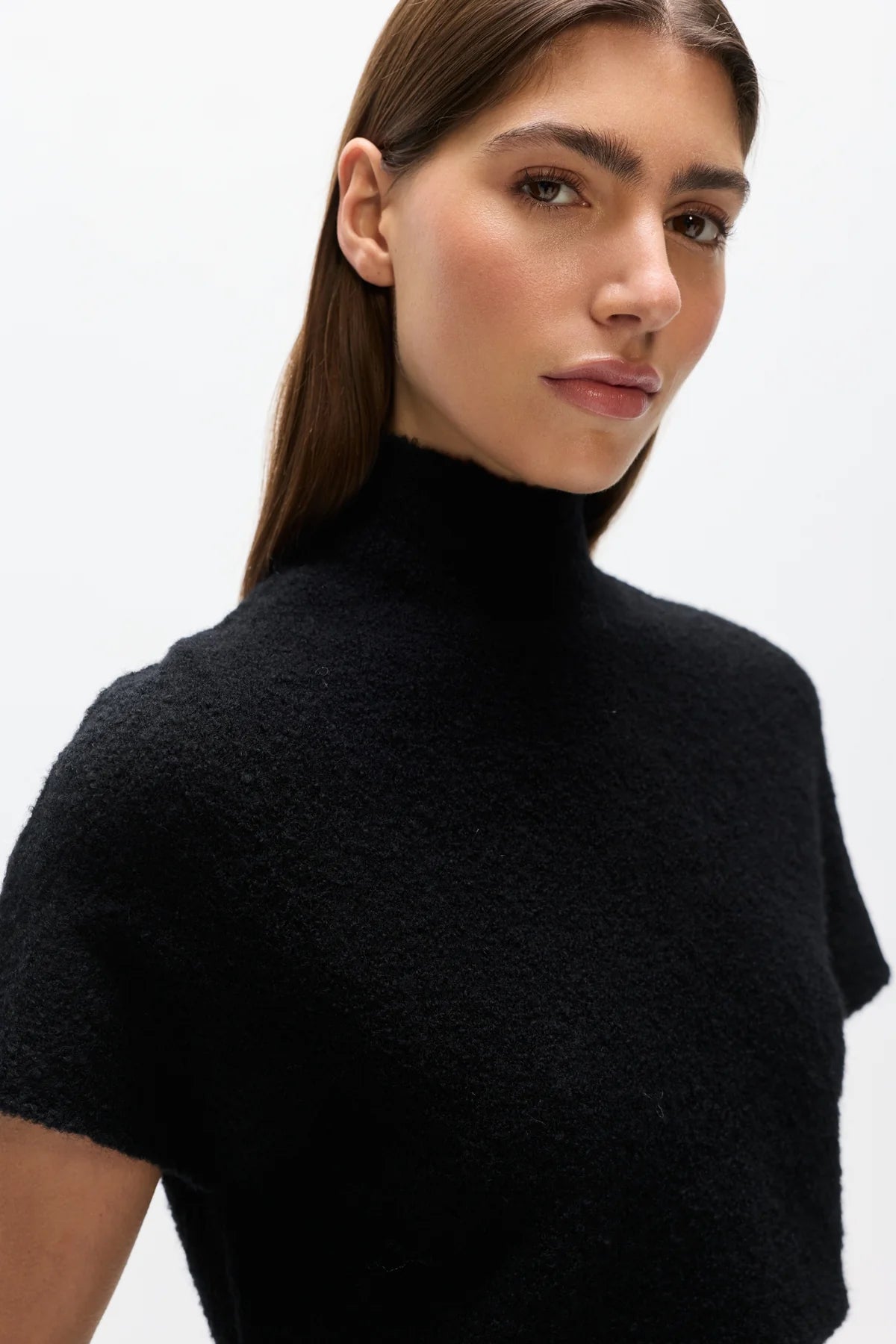 Evren knit top, black