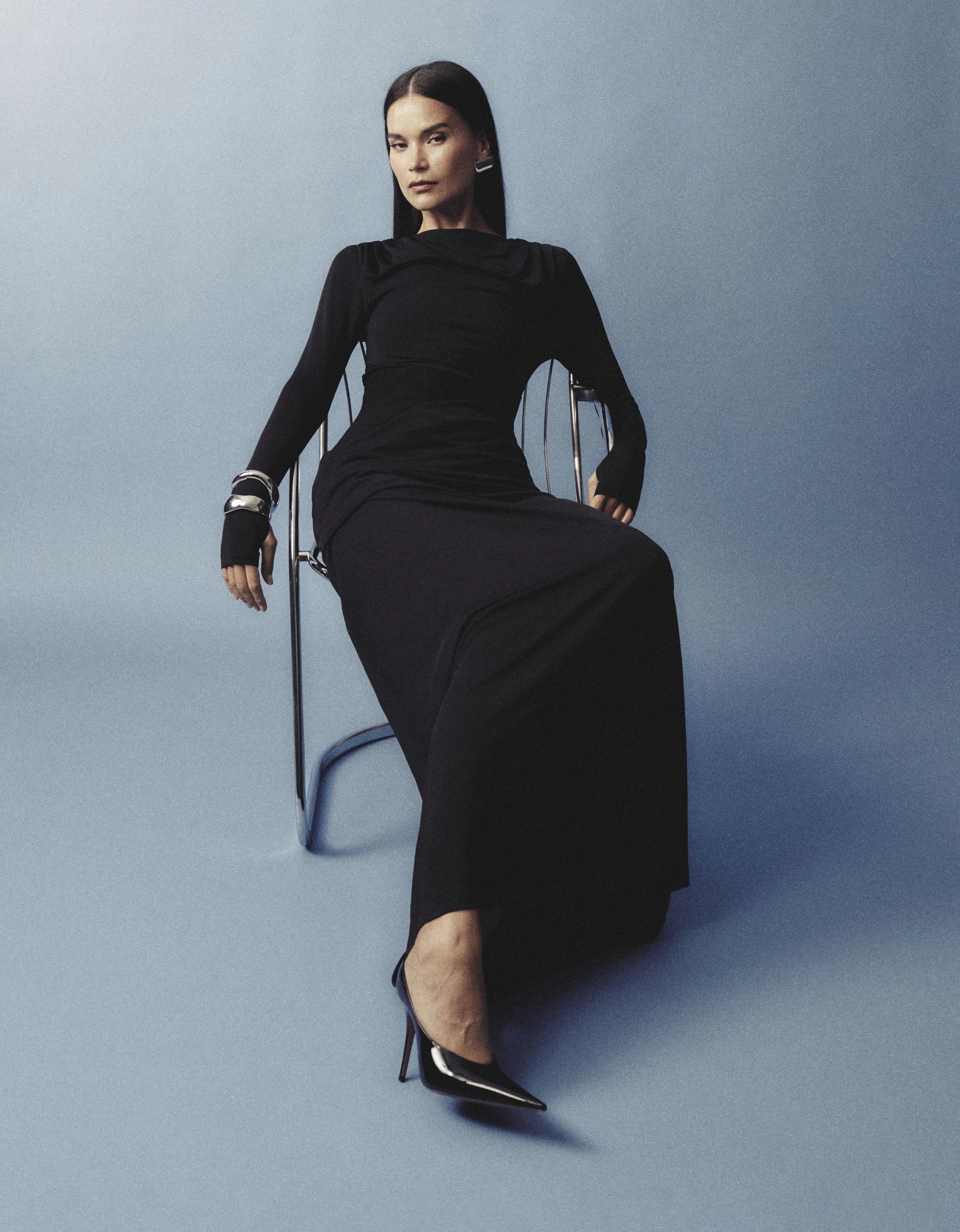 Lure maxi dress, black