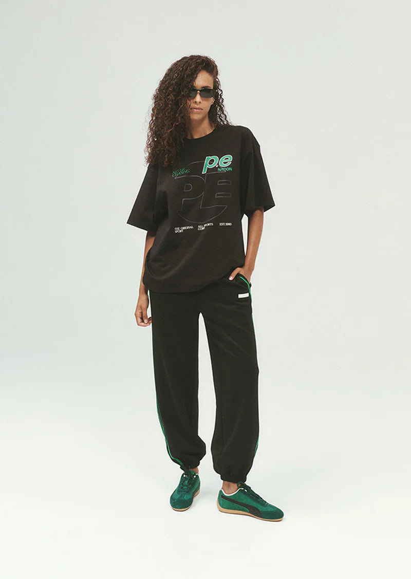 Current oversized tee, black