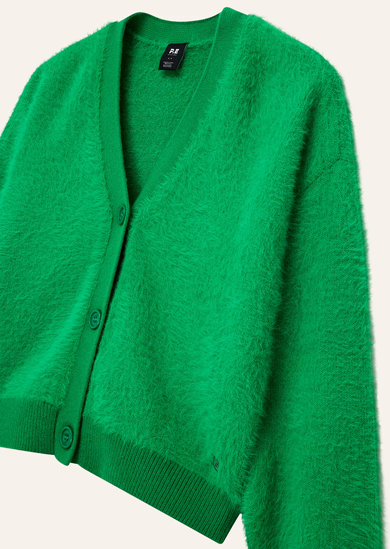 greenpoint knit cardi, kelly green