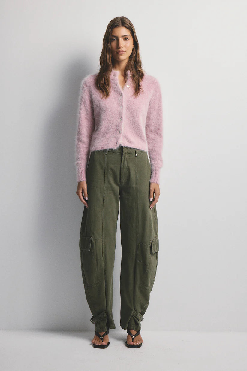 Bella cashmere cardigan, petal cloud