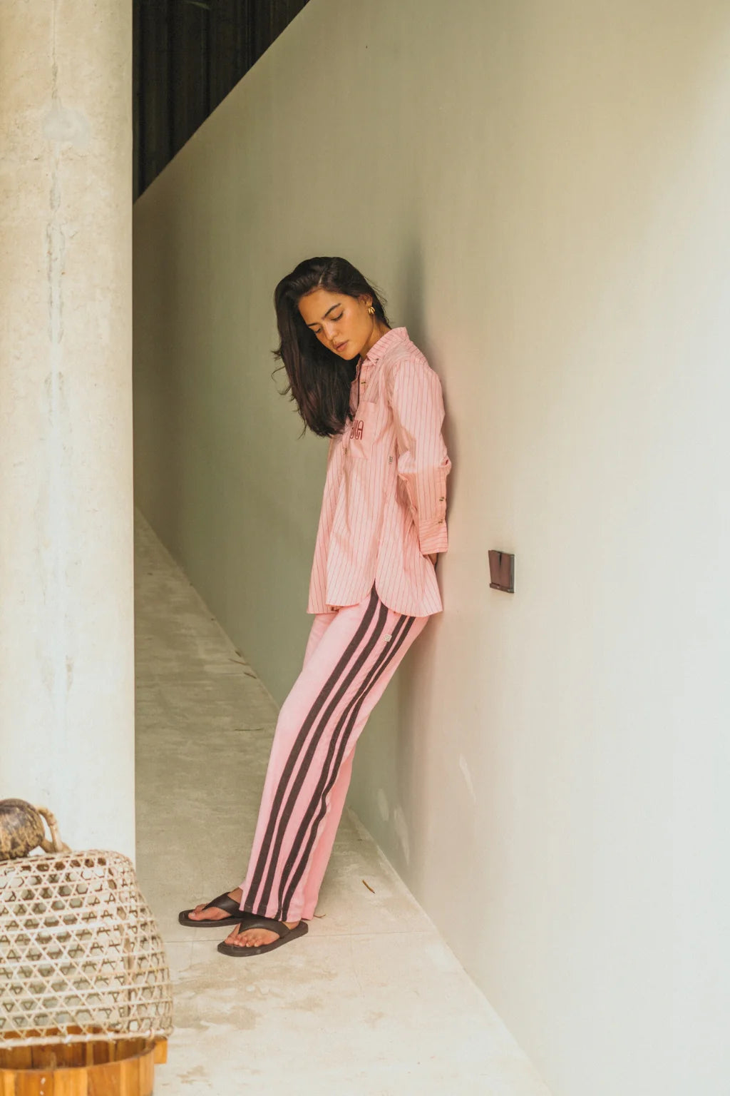 Aj terry pant, candy pink