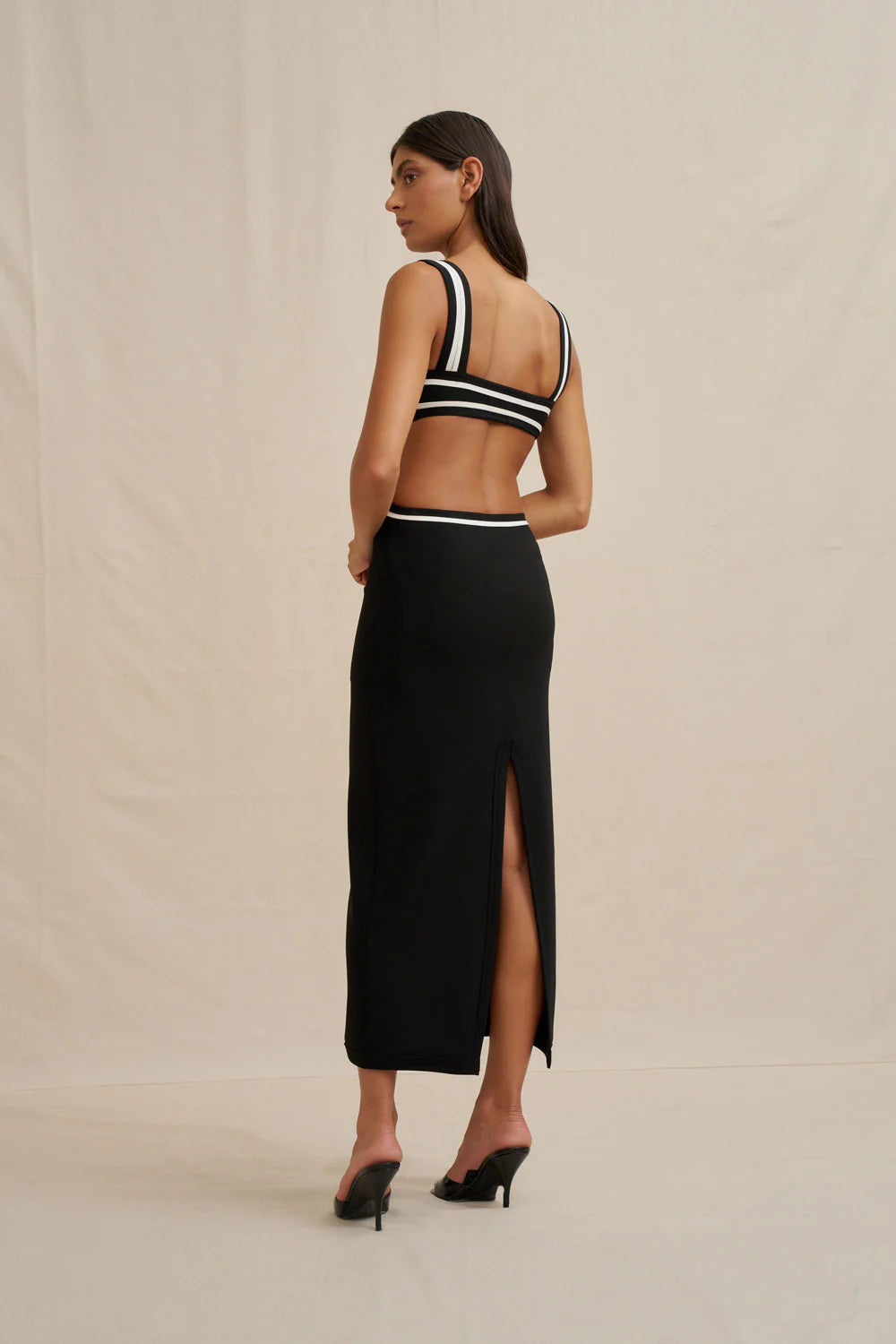 Milly cut out midi dress