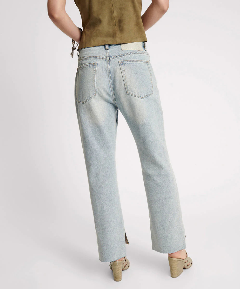 Fleetwood zipped hooligans mid waist relaxed jean