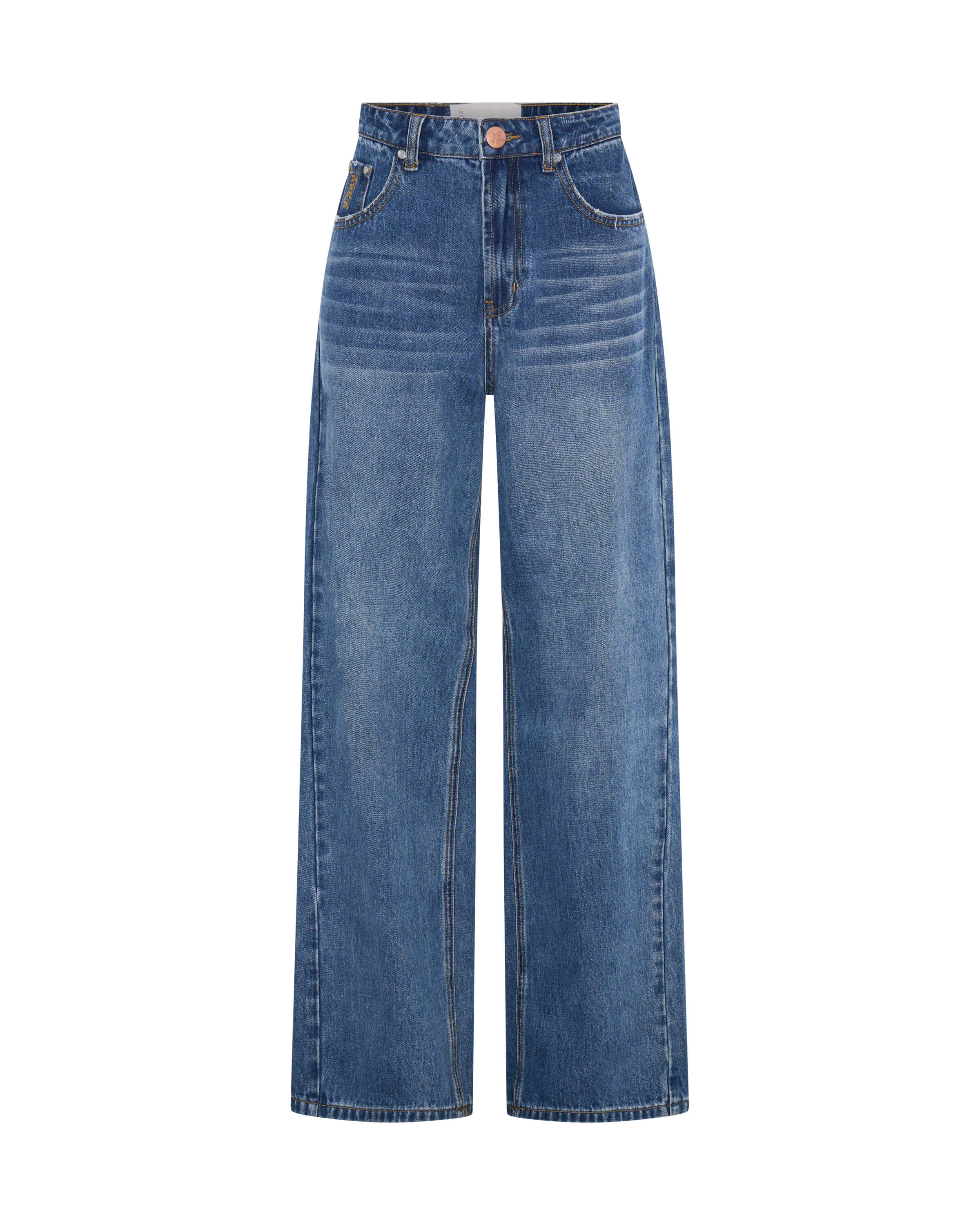 Baxters Wide Leg Denim Jeans - Blue Love