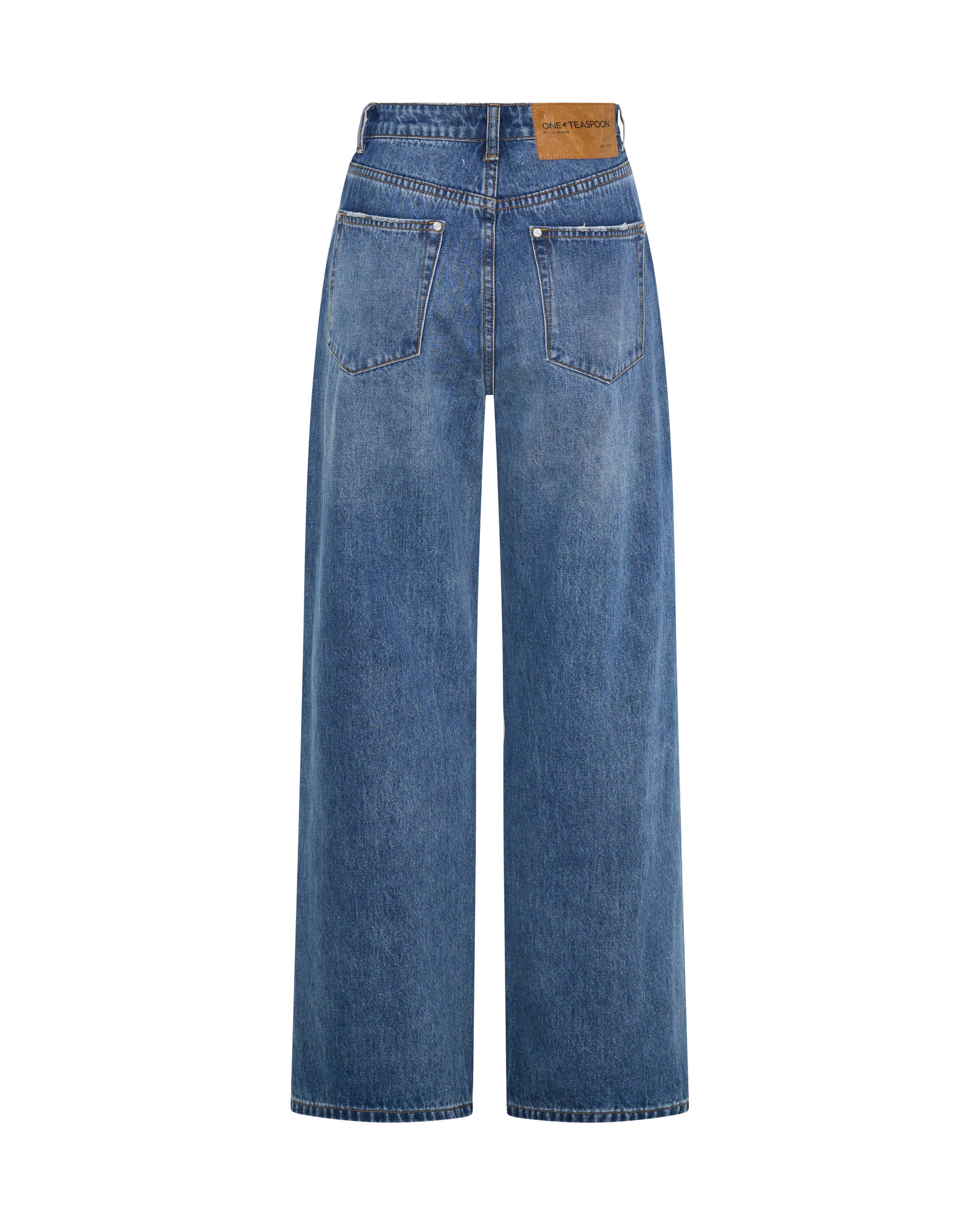 Baxters Wide Leg Denim Jeans - Blue Love