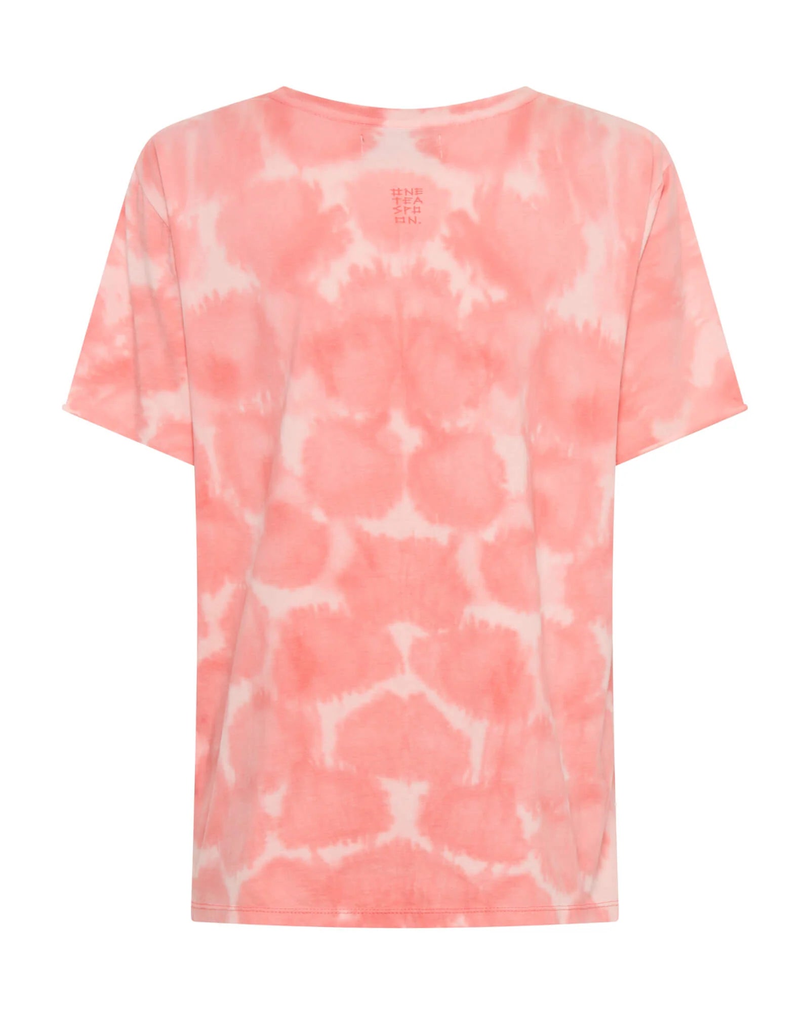 Heart Throb Tie Dye Boyfriend Tee - Coral Pink