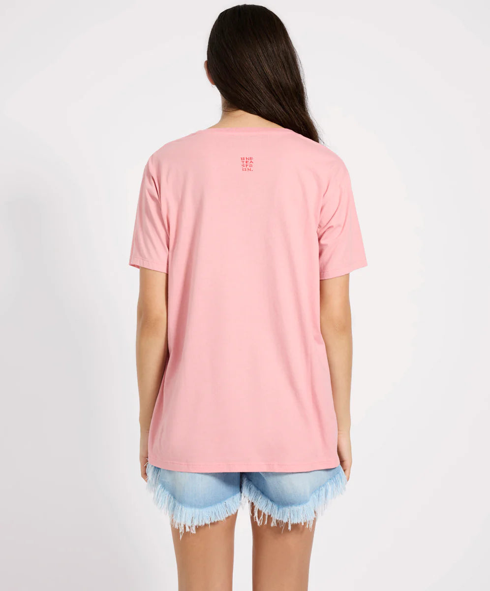 Caribbean boyfriend tee, pink