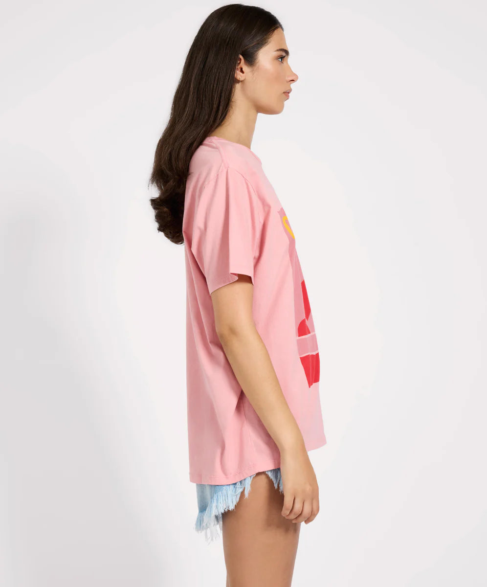 Caribbean boyfriend tee, pink