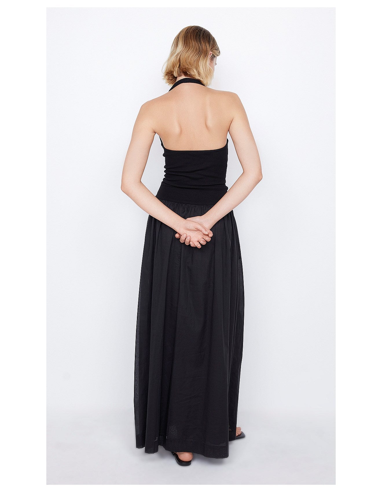 Leila halter dress, black