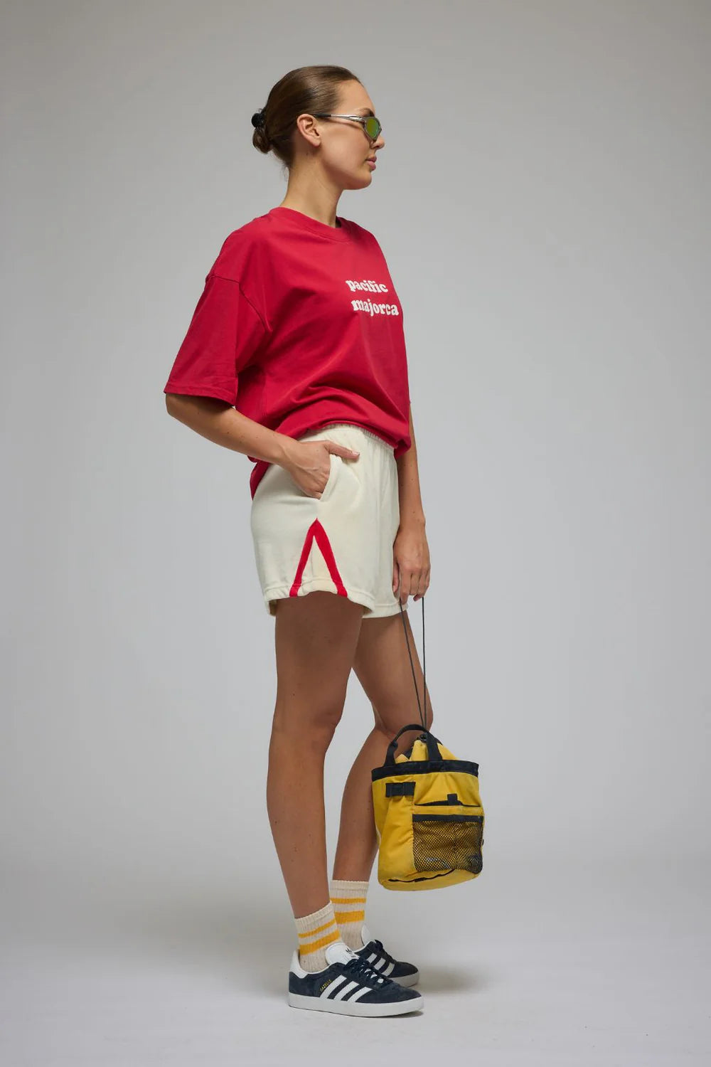 Pacific Majorca Oversized Tee, washed cherry pie