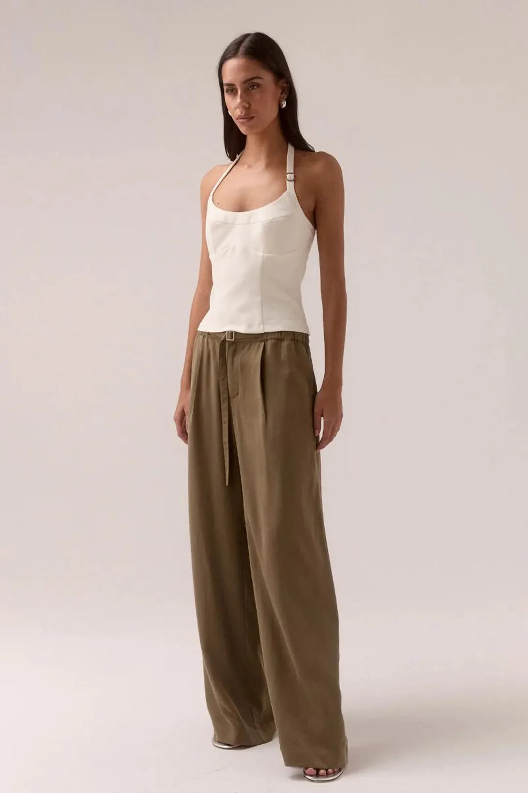 Demi top, chalk