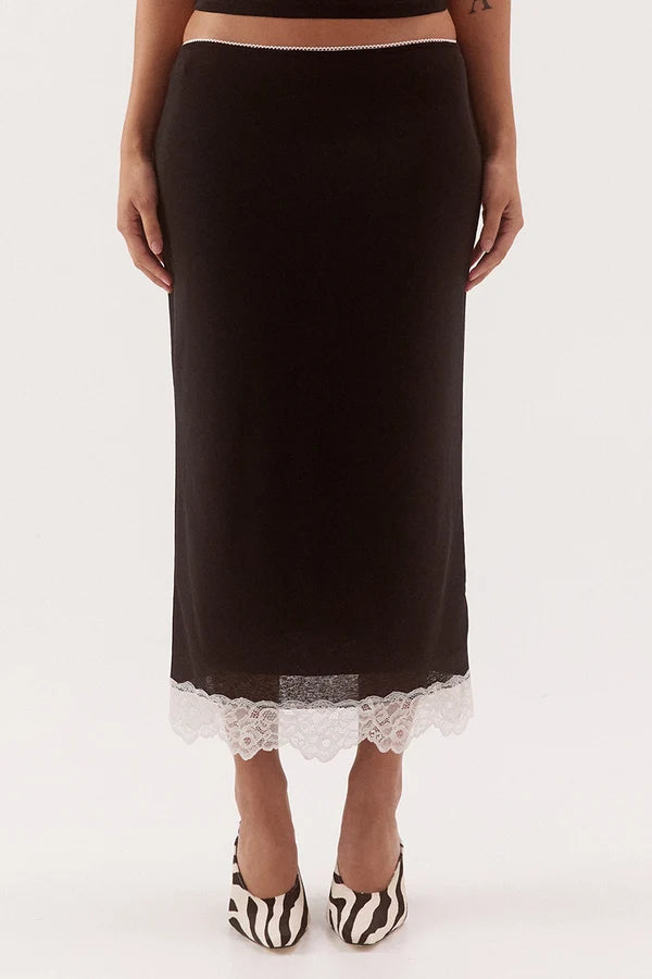 Harlow skirt, black/chalk