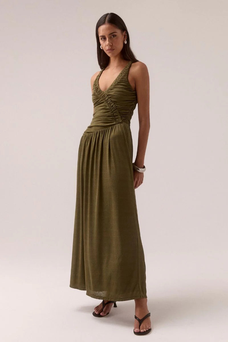 Rua dress, olive