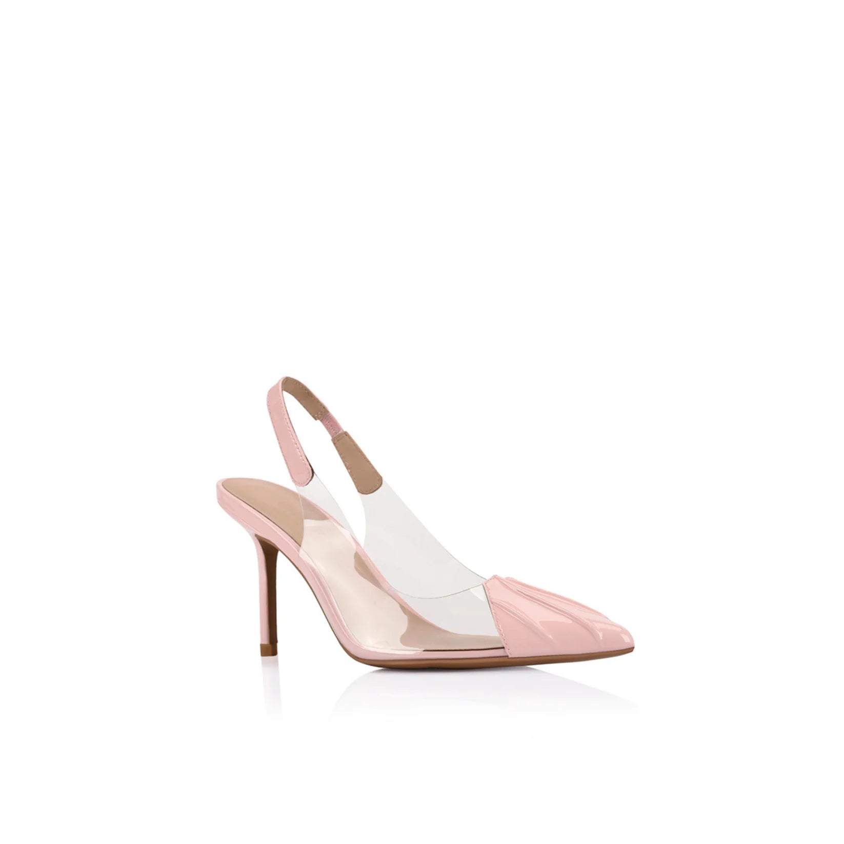 Remi Pump, Vinylite & blush Patent Leather