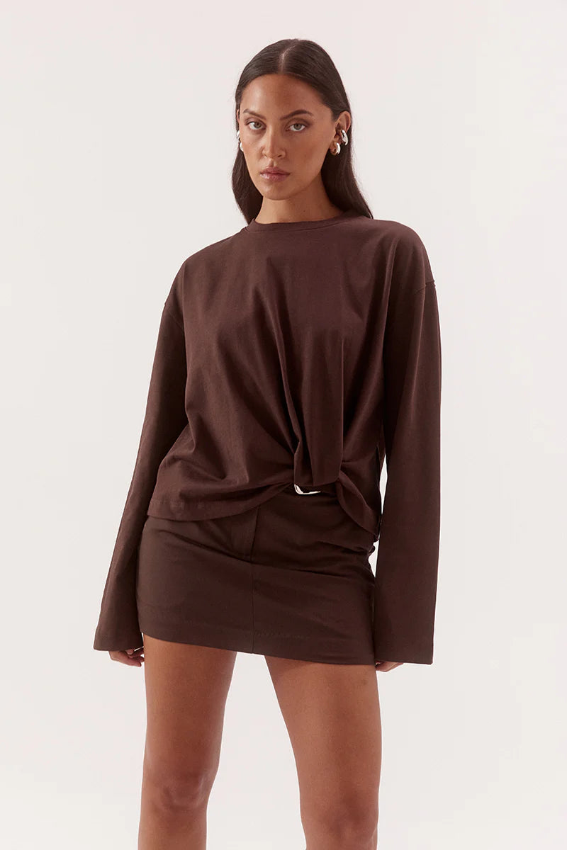 Izel longsleeve, espresso