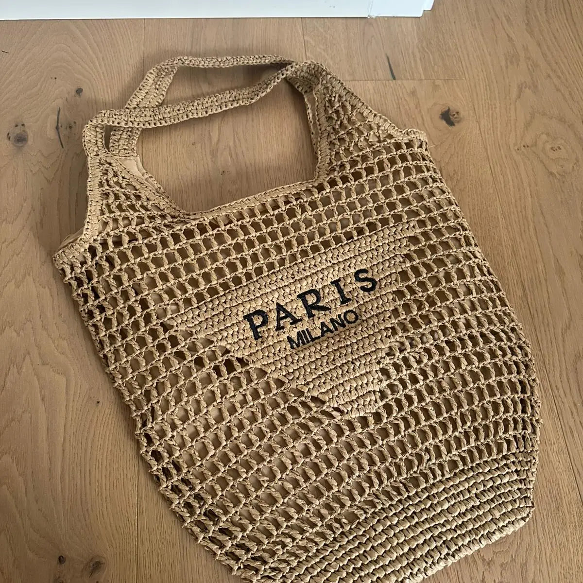 Louise raffia tote