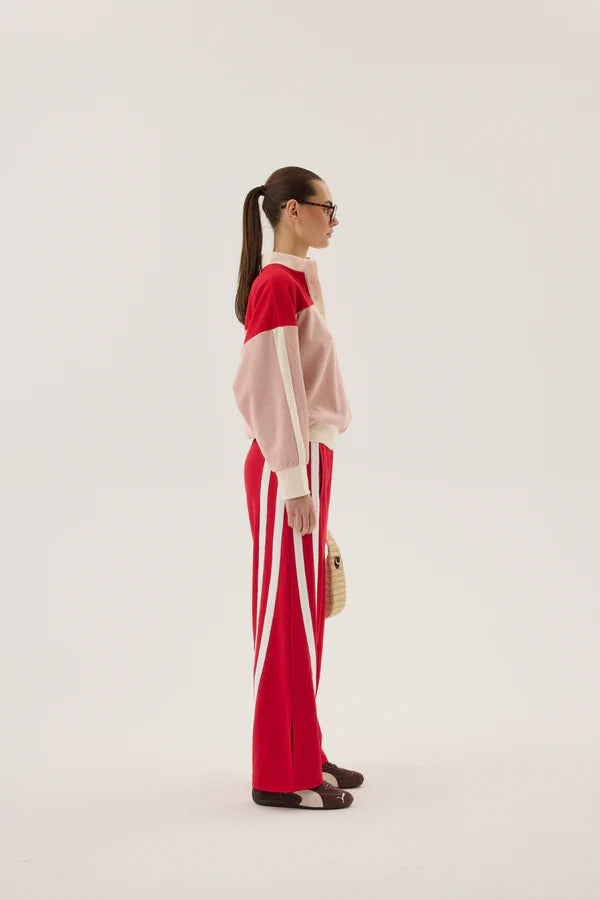 Aj vintage knit sweatshirt, soft blush