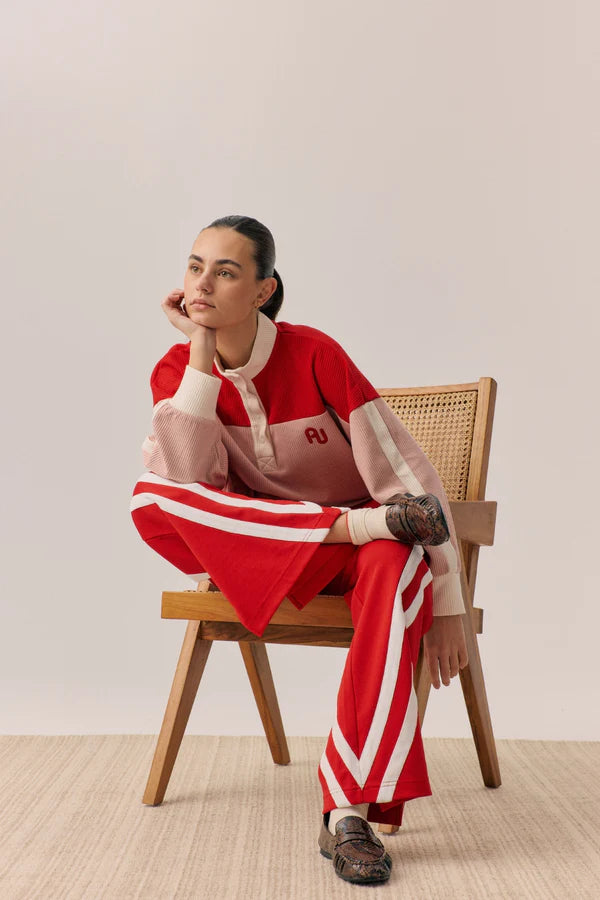 Aj vintage knit sweatshirt, soft blush